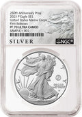 2025 P Silver Eagle Marine 250th Anniversary Privy NGC PF 70 First Releases ALS
