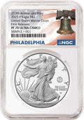 2025 P Silver Eagle Marine 250th Anniversary Privy NGC PF 70 First Releases Philly