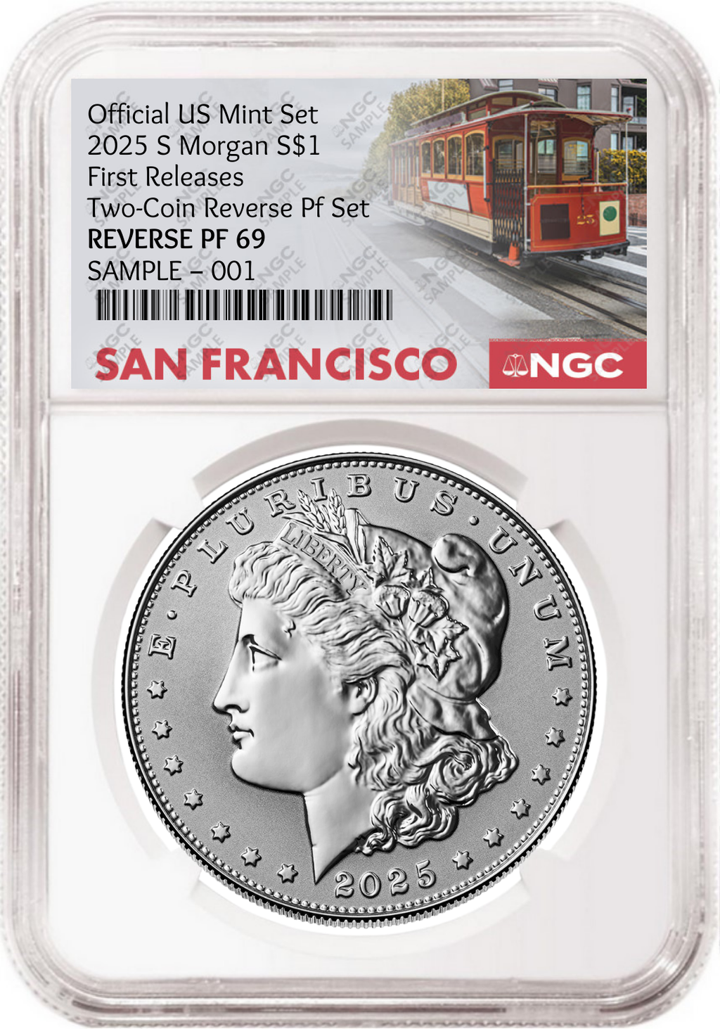 2025 Reverse Proof Morgan Silver Dollar NGC RP 69 First Releases SF