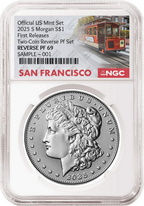 2025 Reverse Proof Morgan Silver Dollar NGC RP 69 First Releases SF
