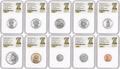 1776-2026 US Mint Complete 10 Coin Silver Proof Set, NGC PF70 First Releases, 250th Liberty Bell label