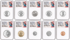 1776-2026 US Mint Complete 10 Coin Silver Proof Set, NGC PF70 First Releases, Statue of Liberty Label