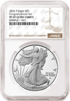 2026 P Congratulations Set Proof Silver Eagle NGC PF 69, Brown