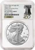 2026 W Proof Silver Eagle Liberty Bell Privy NGC PF 70 UC, First Releases 250 Bell
