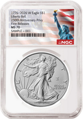 2026 W Enhanced Uncirculated Silver Eagle NGC MS 70, First Releases Statue of Liberty Label