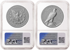 2 Coin Set 2026 Morgan and Peace Reverse Proof Liberty Bell Privy NGC RP70 First Day of Issue 1st Presale