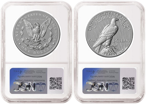 2 Coin Set 2026 Morgan and Peace Reverse Proof Liberty Bell Privy NGC RP69 First Releases Flag Presale