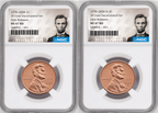 2 Coin set, 1776-2026 P & D Lincoln Cent , NGC MS 67 RD First Releases, Lincoln Label