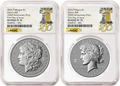 2 Coin Set 2026 Morgan and Peace Reverse Proof Liberty Bell Privy NGC RP70 First Day of Issue Bell Presale