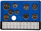 1776-2026 P & D US Mint Uncirculated 18 Coin Set - No Pennies