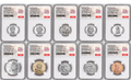 1776-2026 US Mint Complete 10 Coin Silver Proof Set, NGC PF69 First Releases, Flag